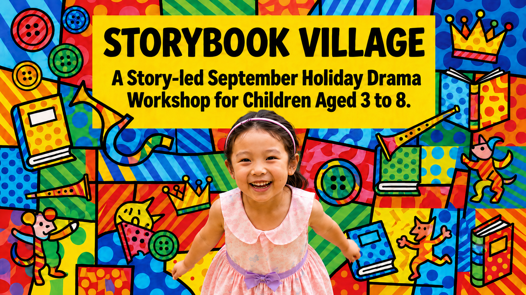 Children taking part in an ACT 3 Drama Academy story-led holiday workshop